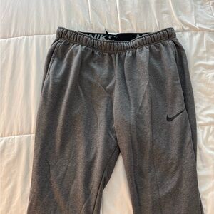 Nike Heather Gray Joggers with Black Waistband